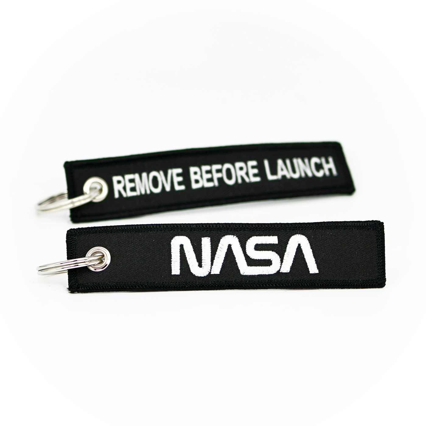 Keyring NASA / Remove Before Launch (black) – Gone Flying Store