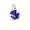 Keyring Air France vintage sea horse logo circular (woven)