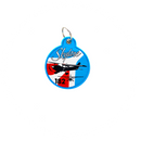 Keyring Cessna 182 Skylane C182 circular (woven)