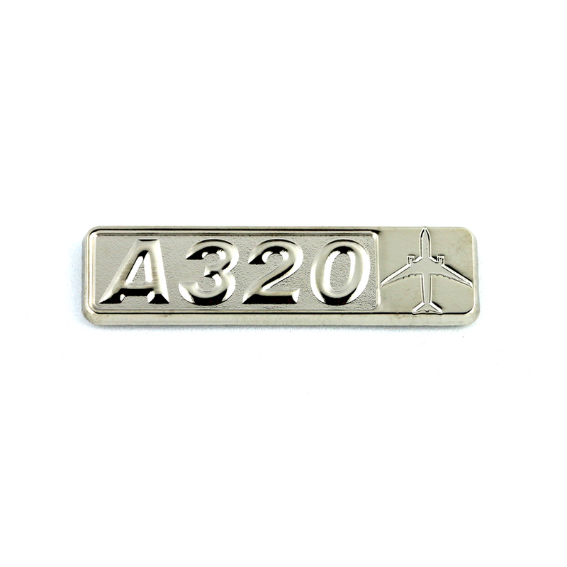 Pin Airbus A320 (rectangle with airplane silhouette)