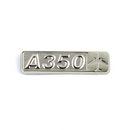 Pin Airbus A350 (rectangle with airplane silhouette)