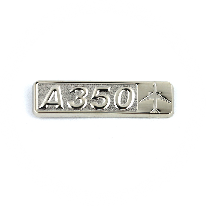 Pin Airbus A350 (rectangle with airplane silhouette)