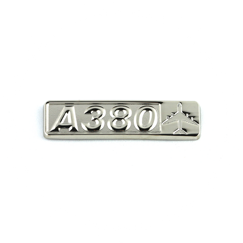 Pin Airbus A380 (rectangle with airplane silhouette)