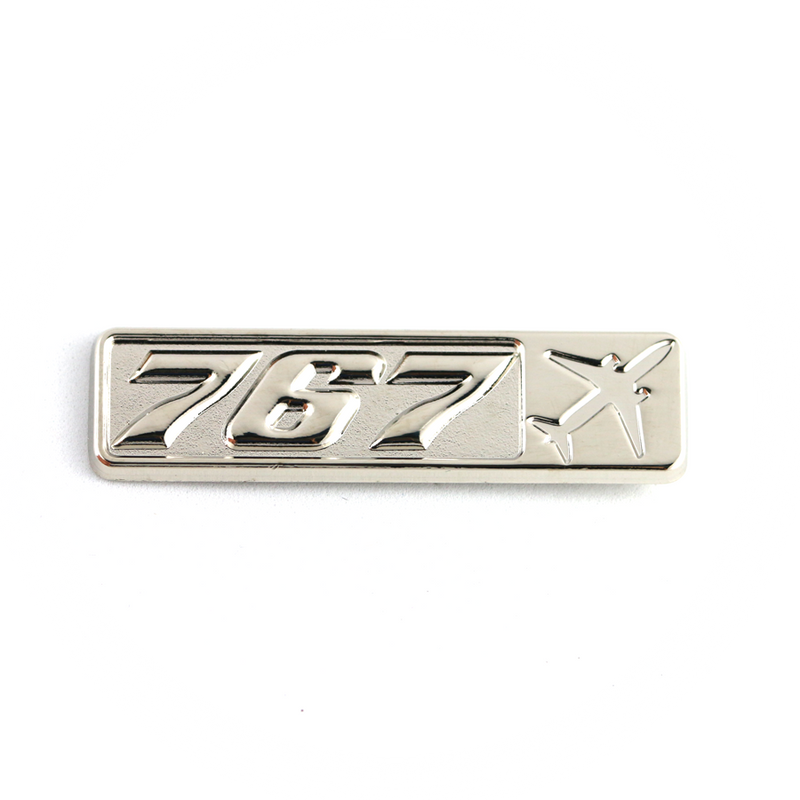 Pin Boeing 767 (rectangle with airplane silhouette)