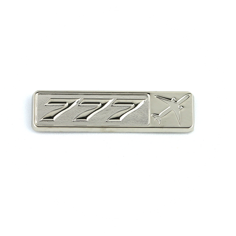 Pin Boeing 777 (rectangle with airplane silhouette)