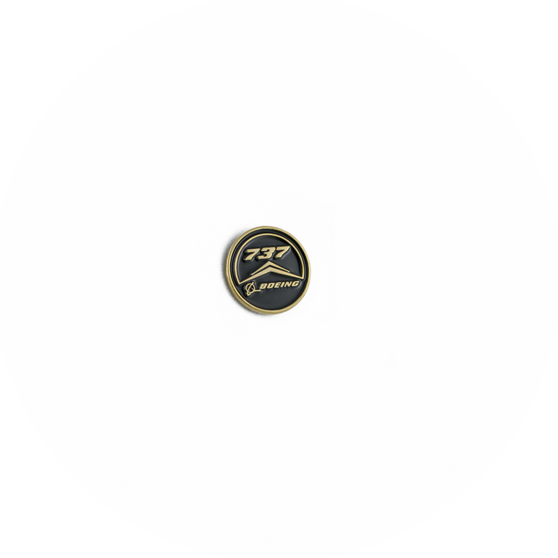 Pin Boeing 737 (round black)