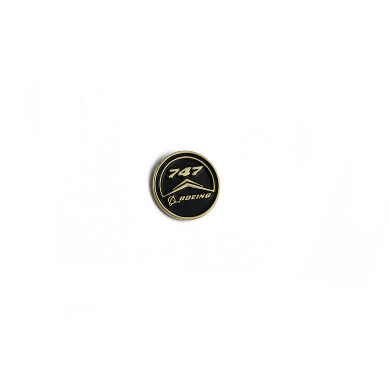 Pin Boeing 747 (round black)