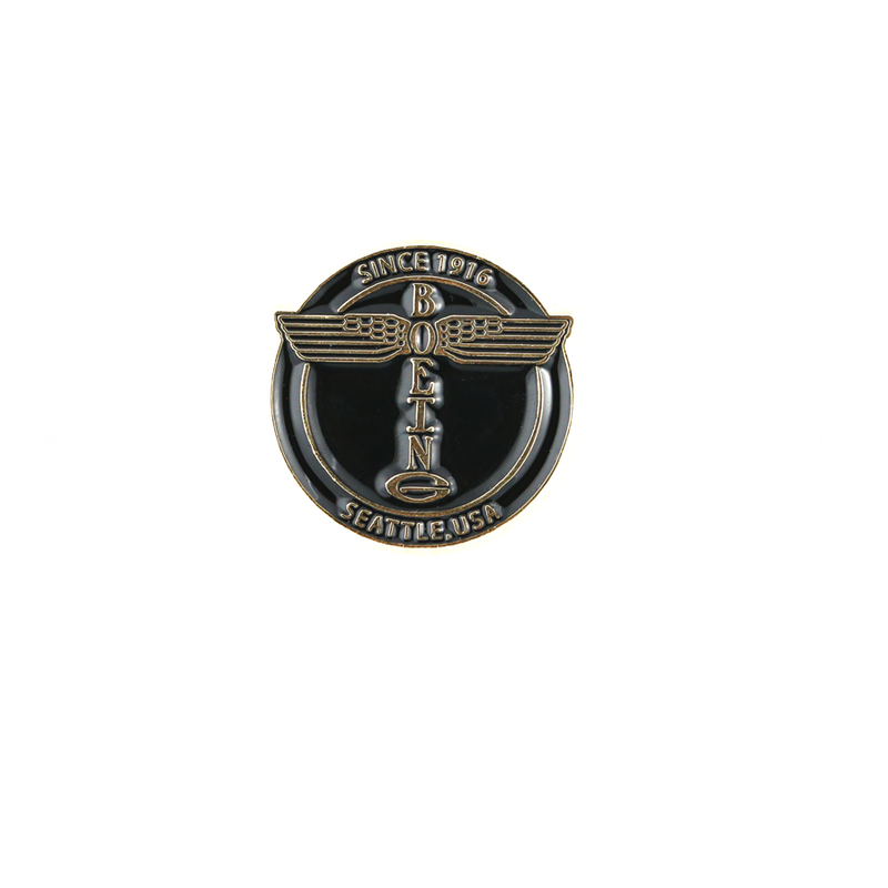Pin Boeing Totem Logo black/gold
