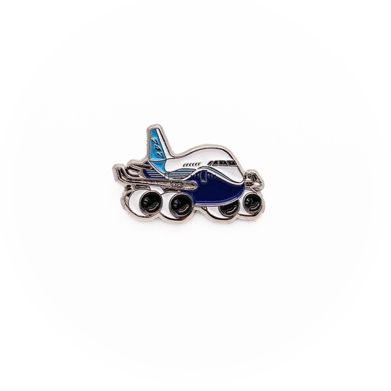 Pin Boeing House Colors 747 "chubby plane"