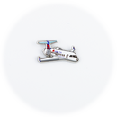 Pin Delta Air Lines Delta Connection Bombardier CRJ "chubby plane"