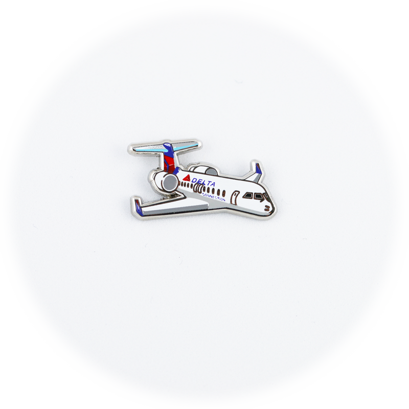 Pin Delta Air Lines Delta Connection Bombardier CRJ "chubby plane"