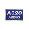 Patch Airbus A320 blue/rectangle