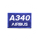 Patch Airbus A340 blue/rectangle