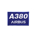 Patch Airbus A380 rectangle/blue