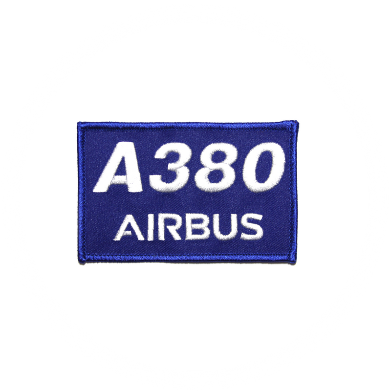 Patch Airbus A380 rectangle/blue