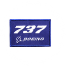 Patch Boeing 737 B737 blue/rectangle