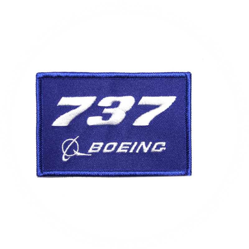 Patch Boeing 737 B737 blue/rectangle