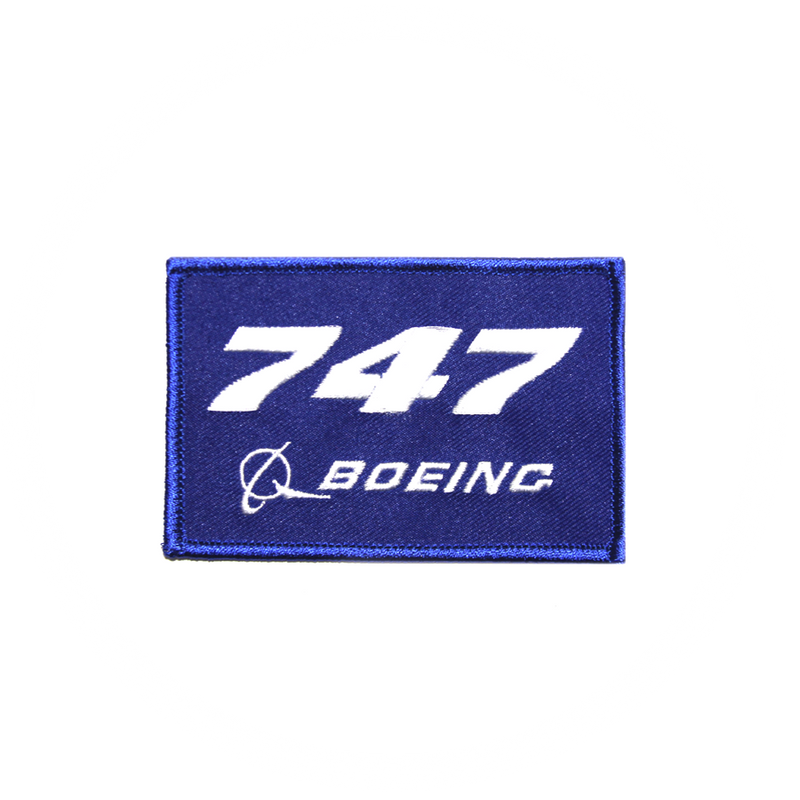 Patch Boeing 747 blue/rectangle