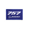 Patch Boeing 757 blue/rectangle