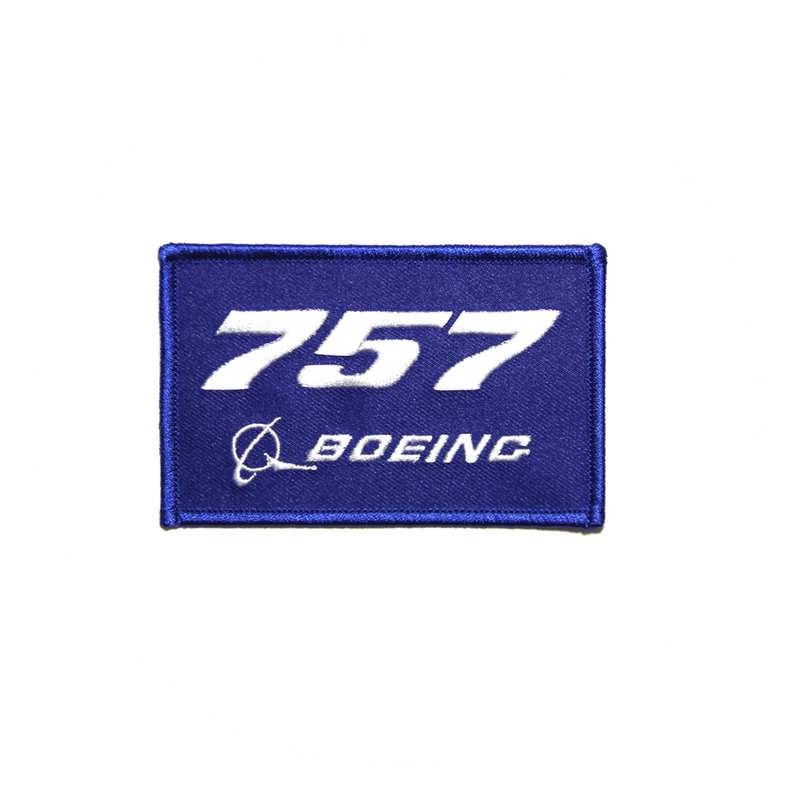 Patch Boeing 757 blue/rectangle