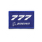 Patch Boeing 777 blue/rectangle