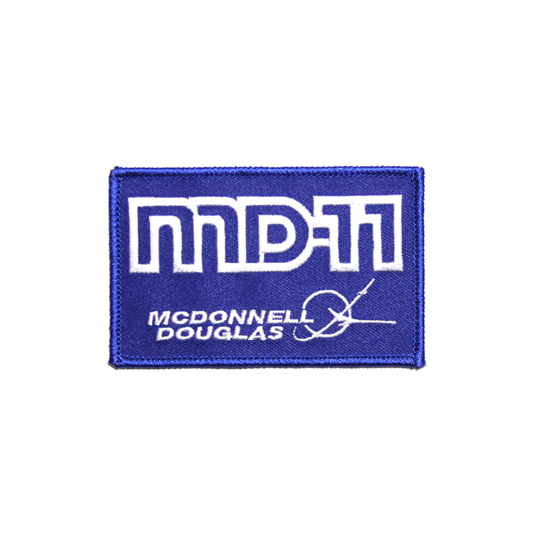 Patch McDonnell Douglas MD-11 blue/rectangle