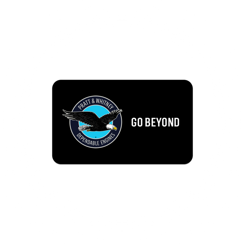 Sticker Pratt & Whitney - EAGLE LOGO - GO BEYOND