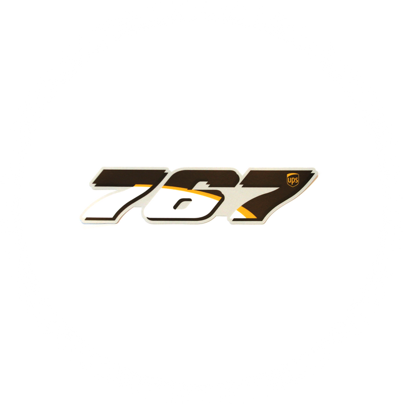 Sticker UPS Boeing 767 Logo in UPS colors