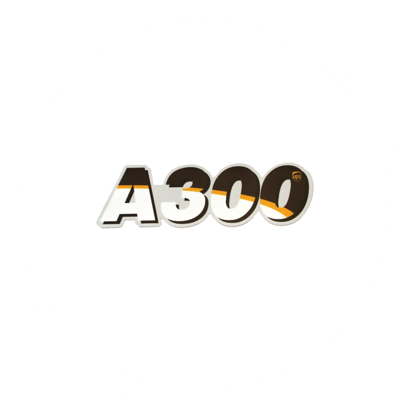 Sticker UPS AIRLINES Airbus A300 Logo in UPS colors