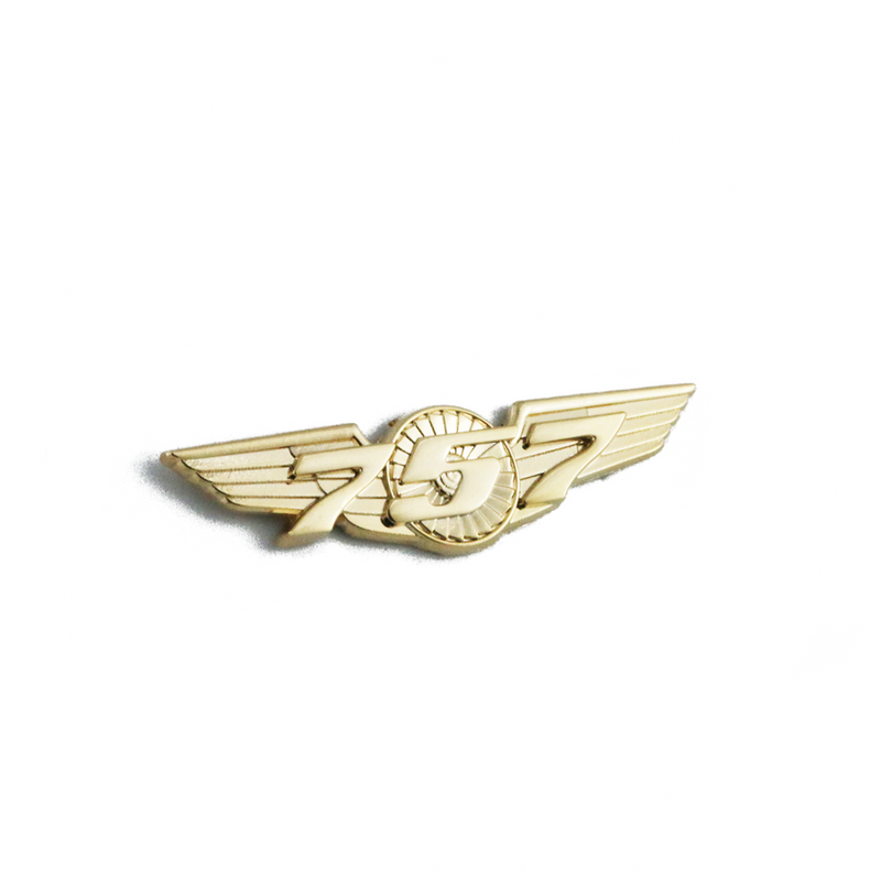 Wing Pin Boeing 757 gold