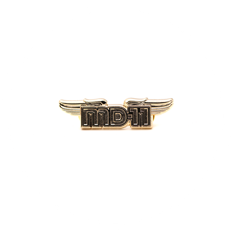 Wing Pin McDonnell Douglas MD-11 Gold MD11